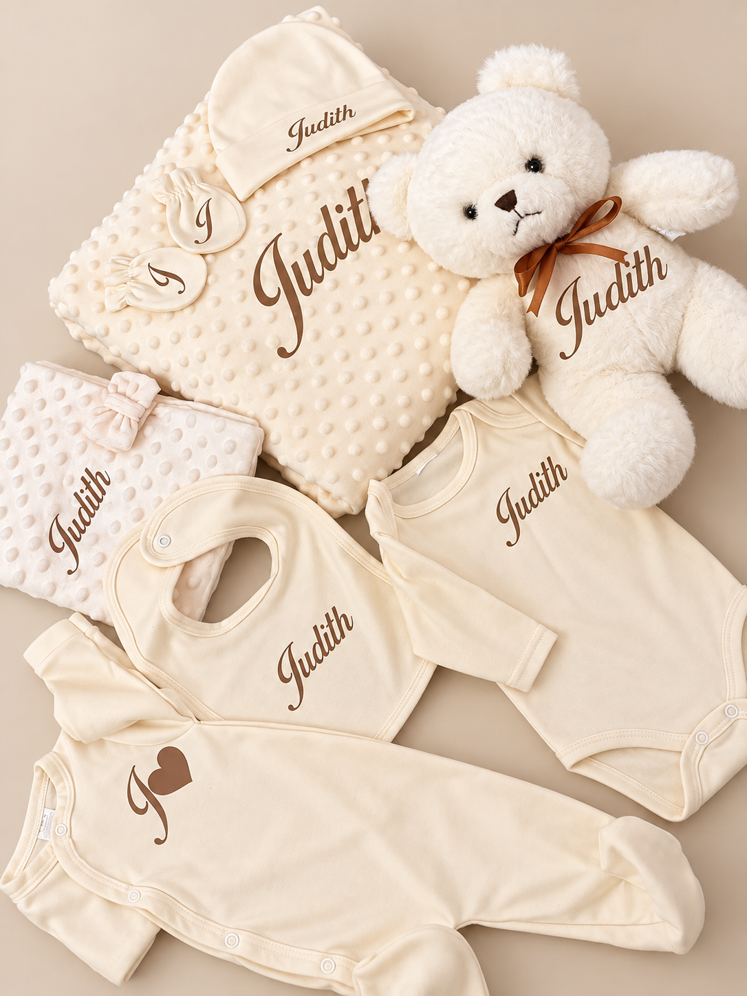 Box Naissance Personnalisée « Douceur & Tendresse » – 8 pièces